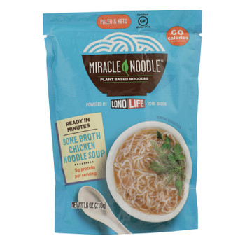 Miracle Noodle - Soup Chicken Bone Broth - Case of 6 - 7.6 OZ