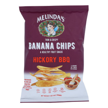 Melinda's - Banana Chip Hickory BBQ - Case of 15 - 5 OZ Melinda's - Banana Chip Hickory BBQ - Case of 15 - 5 OZ