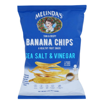 Melinda's - Banana Chip Salt/vinegar - Case of 15 - 5 OZ