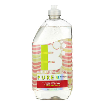 Boulder Clean Pure Apple Orchard Ultra Concentrated Liquid Dish Soap - Case of 6 - 28 FZ