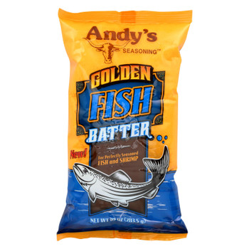 Andys - Golden Fish Batter - Case of 12 - 10 oz. Andys - Golden Fish Batter - Case of 12 - 10 oz.
