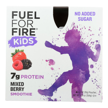 Fuel For Fire - Smoothie Kids Mixed Berry - Case of 6 - 4/12.8OZ Fuel For Fire - Smoothie Kids Mixed Berry - Case of 6 - 4/12.8OZ
