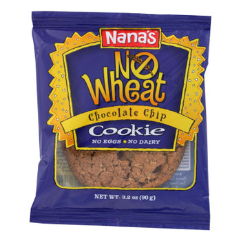 Nana's No Wheat Chocolate Chip Cookie  - Case of 12 - 3.2 OZ Nana's No Wheat Chocolate Chip Cookie  - Case of 12 - 3.2 OZ