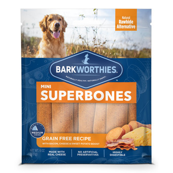 Barkworthies - Mini Gluten Free Bcn Chs Sweet Pt 12 - Case of 12-6 OZ