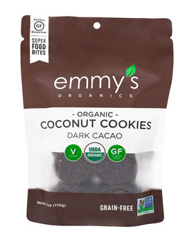 Emmy's Organics - Coconut Cky Dark Cocao - Case of 12-1.5 OZ