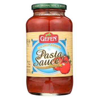 Gefen Pasta Sauce With No Salt Added  - Case of 12 - 26 OZ Gefen Pasta Sauce With No Salt Added  - Case of 12 - 26 OZ