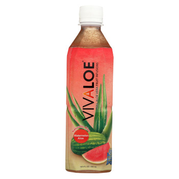 Vivaloe - Bev Aloe Watermelon - Case of 12 - 16.9 FZ