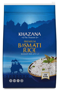 Khazana - Rice Premium Basmati - Case of 6 - 2 LB Khazana - Rice Premium Basmati - Case of 6 - 2 LB