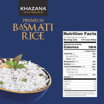 Khazana - Rice Premium Basmati - Case of 6 - 2 LB