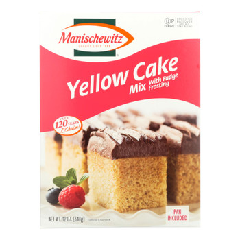 Manischewitz - Mix Cake Yellow Kosher for Passover - Case of 12-12 OZ