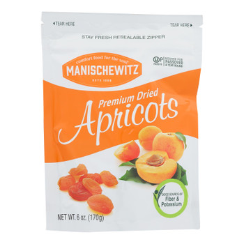 Manischewitz - Fruit Dried Apricot Kosher for Passover - Case of 12 - 6 OZ Manischewitz - Fruit Dried Apricot Kosher for Passover - Case of 12 - 6 OZ
