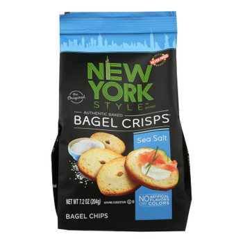 New York Style Bagel Chips, Sea Salt  - Case of 12 - 7.2 OZ New York Style Bagel Chips, Sea Salt  - Case of 12 - 7.2 OZ