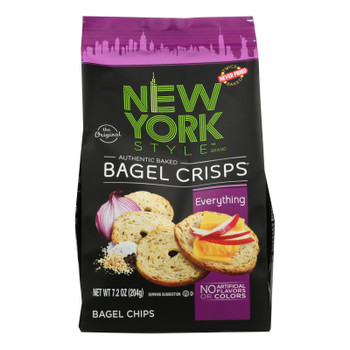 New York Style Bagel Chips, Everything  - Case of 12 - 7.2 OZ