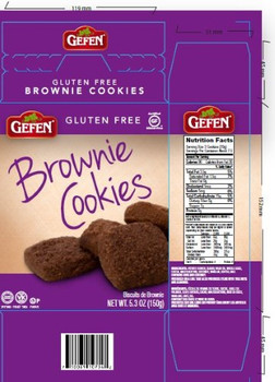 Gefen - Cookies Brownie Parve - Case of 12-5.3 OZ