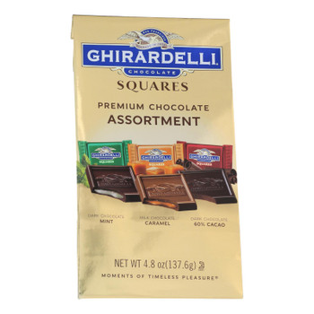 Ghirardelli Chocolate Squares, Premium Chocolate Assortment - Case of 6 - 4.85 OZ