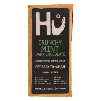 Hu - Dark Chocolate Br Organic Crnchy Mint - Case of 12-2.1 OZ Hu - Dark Chocolate Br Organic Crnchy Mint - Case of 12-2.1 OZ