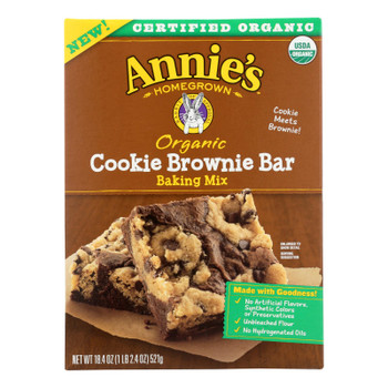Make Annie's Cookie Bars, Brownie And  - Case of 8 - 18.4 OZ