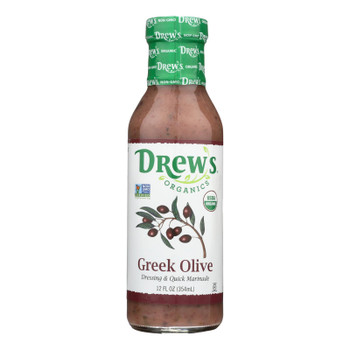 Drew's® Drew's, Greek Olive Dressing & Quick Marinade - Case of 6 - 12 FZ