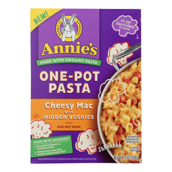 Annie's Homegrown - One Pot Psta Veg Chsy - Case of 8 - 7.2 OZ Annie's Homegrown - One Pot Psta Veg Chsy - Case of 8 - 7.2 OZ