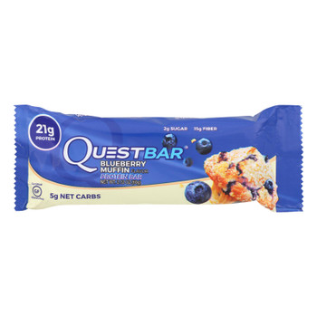 Questbar Blueberry Muffin Protein Bars  - Case of 12 - 2.12 OZ Questbar Blueberry Muffin Protein Bars  - Case of 12 - 2.12 OZ