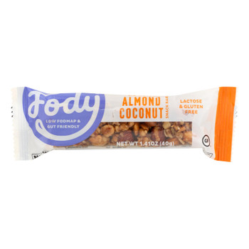 Fody Food Company - Bar Almond Coconut Gluten Free - Case of 12 - 1.41 OZ Fody Food Company - Bar Almond Coconut Gluten Free - Case of 12 - 1.41 OZ