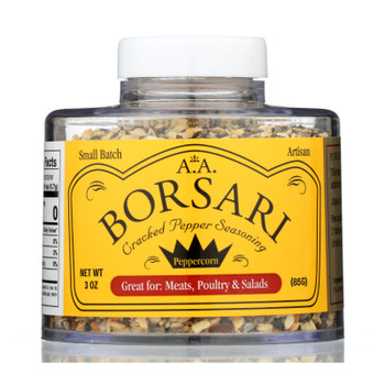 Borsari - Seasoning Salt Crack Pepr - CS of 6-4 OZ Borsari - Seasoning Salt Crack Pepr - CS of 6-4 OZ