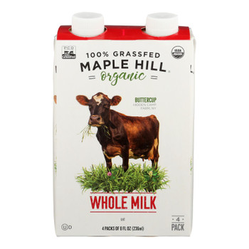 Maple Hill Creamery - Milk Shlf Stbl Whole Wht - Case of 4-4/8 FZ