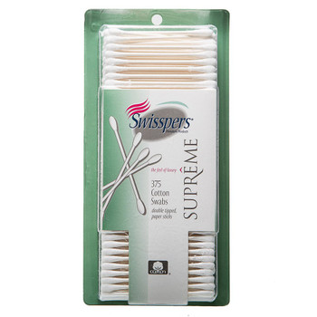 Swisspers - Cotton Swabs Sprm Dbltip - 1 Each - 375 CT