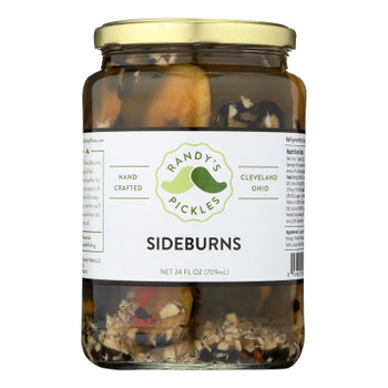 Randy's Pickles Sideburns Pickles - Case of 6 - 24 FZ