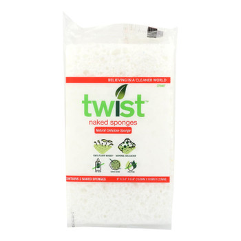 Twist Natural Cellulose Naked Sponges  - 1 Each - 2 CT Twist Natural Cellulose Naked Sponges  - 1 Each - 2 CT
