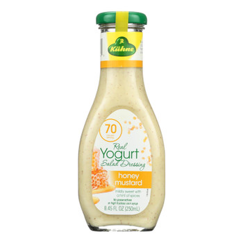 Kuhne Honey Mustard Yogurt Salad Dressing  - Case of 8 - 8.45 FZ