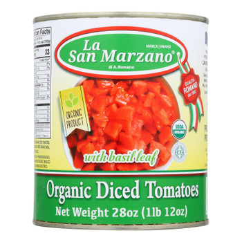 La San Marzano - Tomatoes Diced - Case of 12-28 OZ La San Marzano - Tomatoes Diced - Case of 12-28 OZ