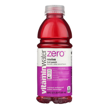 Glaceau Vitamin Water, Fruit Punch Revive  - Case of 12 - 20 FZ