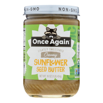 Once Again - Sunflower Butter Smooth - Case of 6-16 OZ