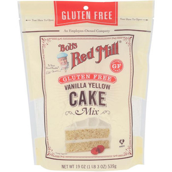 Bob's Red Mill - Cake Mix Vanilla Yellow Gluten Free - Case of 4-19 OZ Bob's Red Mill - Cake Mix Vanilla Yellow Gluten Free - Case of 4-19 OZ