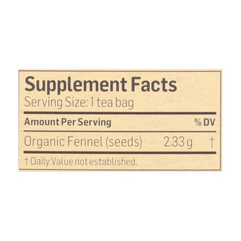 Alvita - Tea Og1 Herbal Fennel Sd - EA of 1-24 BAG