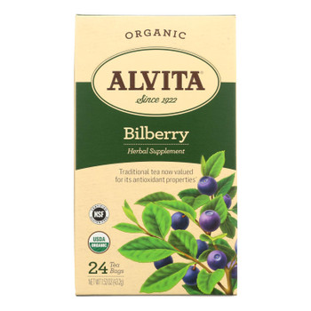 Alvita - Tea Og1 Bilberry - EA of 1-24 BAG Alvita - Tea Og1 Bilberry - EA of 1-24 BAG