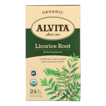 Alvita - Tea Og1 Herbal Licorice - EA of 1-24 BAG Alvita - Tea Og1 Herbal Licorice - EA of 1-24 BAG