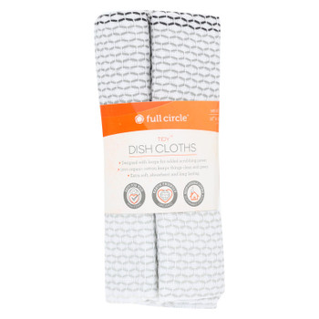 Full Circle Home - Tidy Dish Cloths Grayscale - 3 Count