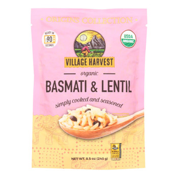 Village Harvest - Rice Basm&lentl Pouch - Case of 6 - 8.5 OZ Village Harvest - Rice Basm&lentl Pouch - Case of 6 - 8.5 OZ