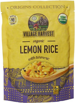 Village Harvest - Rice Lemon Pouch - Case of 6 - 8.5 OZ