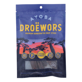 Ayoba-yo - Droewors South African Jerky - Case of 8 - 2 oz. Ayoba-yo - Droewors South African Jerky - Case of 8 - 2 oz.
