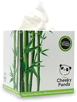 The Cheek Panda - Fcl Tiss Bamb Cube Natural Pf - Case of 12-1 BOX
