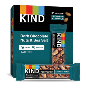 Kind - Bar Dark Chocolate Nuts & Sea Salt - Case of 10 - 6/1.4 OZ