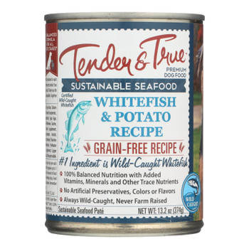 Tender & True Dog Food, Ocean Whitefish And Potato - Case of 12 - 13.2 OZ Tender & True Dog Food, Ocean Whitefish And Potato - Case of 12 - 13.2 OZ