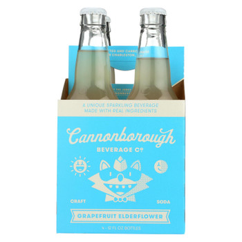 Cannonborough Beverage - Soda Elbry Grapefruit 4 Pack - Case of 3 - 4/12 FZ