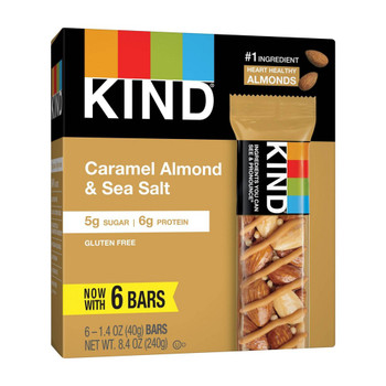 Kind - Bar Caramel Almond & Sea Salt - Case of 10 - 6/1.4 OZ Kind - Bar Caramel Almond & Sea Salt - Case of 10 - 6/1.4 OZ