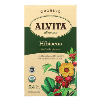 Alvita - Tea Og1 Hibiscus - EA of 1-24 BAG Alvita - Tea Og1 Hibiscus - EA of 1-24 BAG