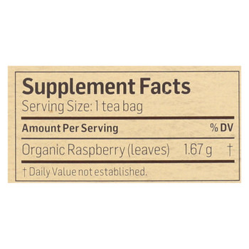 Alvita Teas Raspberry Tea - Organic - 24 Tea Bags Alvita Teas Raspberry Tea - Organic - 24 Tea Bags
