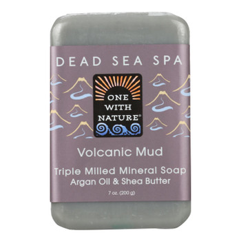 One With Nature - Bar Soap Volcanic Mud - 1 Each 1-7 OZ One With Nature - Bar Soap Volcanic Mud - 1 Each 1-7 OZ